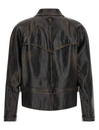 Кожаная куртка PRADA Leather Jacket (UPW596SOOO18OLF0002) #