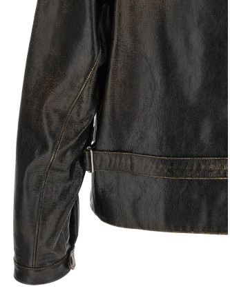 Кожаная куртка PRADA Leather Jacket (UPW596SOOO18OLF0002) #