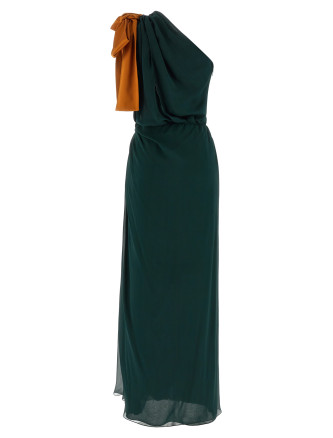 Макси SAINT LAURENT One-shoulder dress (854976Y115W3111) #