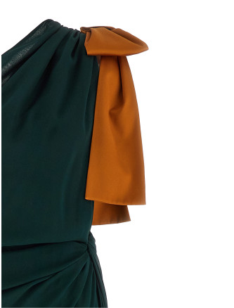 Макси SAINT LAURENT One-shoulder dress (854976Y115W3111) #