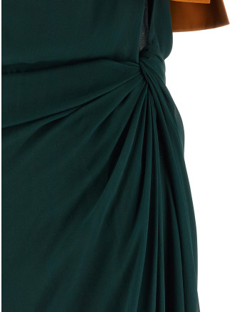 Макси SAINT LAURENT One-shoulder dress (854976Y115W3111) #