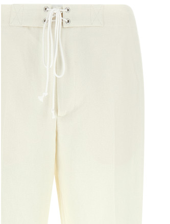 Брюки AURALEE Oxford fabric trousers (A26SP02WOOFFWHITE) #