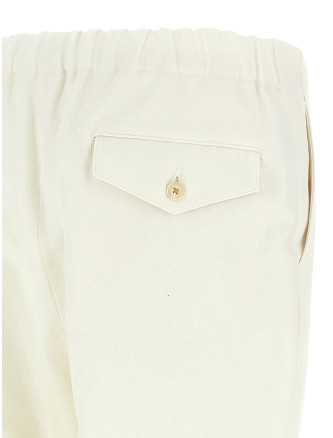 Брюки AURALEE Oxford fabric trousers (A26SP02WOOFFWHITE) #