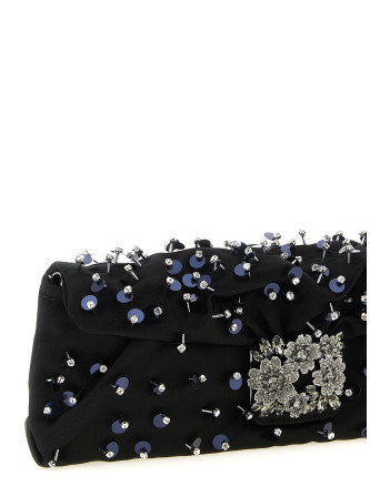 Клатч ROGER VIVIER 'Efflorescence' (RBWANVC3200RS0B999) #