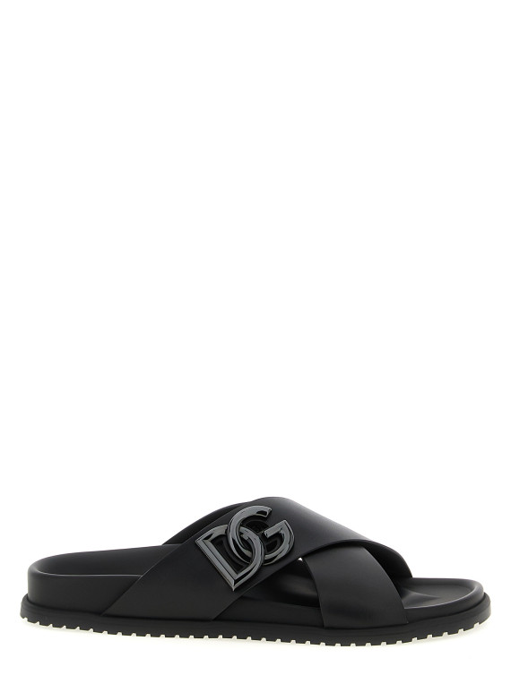 Слайды DOLCE & GABBANA Leather slides (A80525A9Q6780999) #1