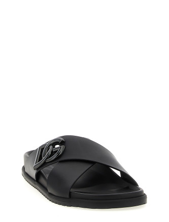 Слайды DOLCE & GABBANA Leather slides (A80525A9Q6780999) #