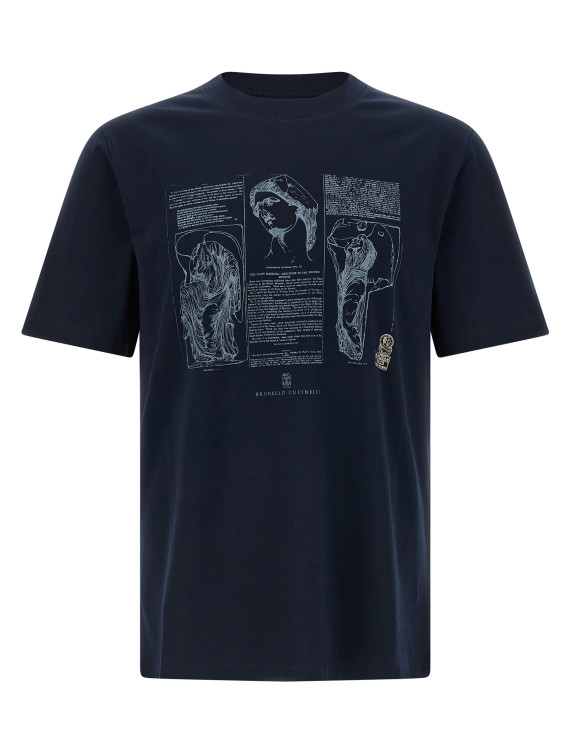 Футболка BRUNELLO CUCINELLI Printed T-shirt (M0B138517CLI32) #1