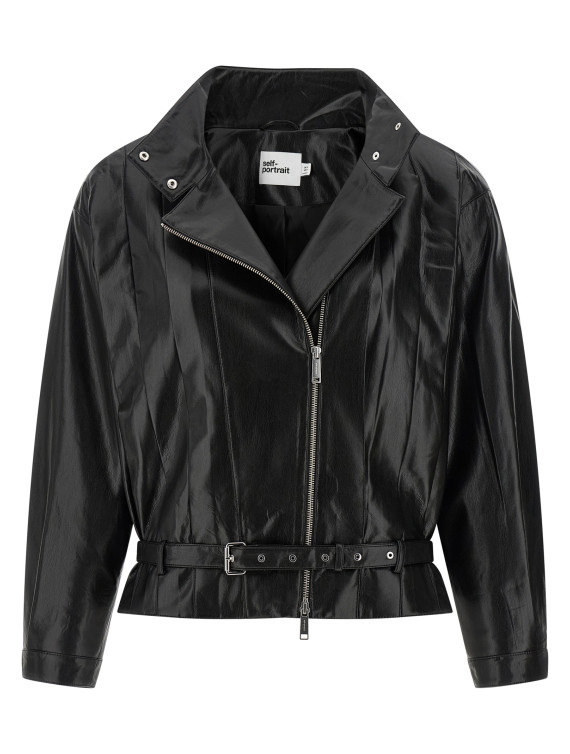 Кожаная куртка SELF PORTRAIT Biker jacket (SS26103JBBLACK) #1