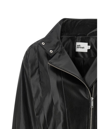 Кожаная куртка SELF PORTRAIT Biker jacket (SS26103JBBLACK) #