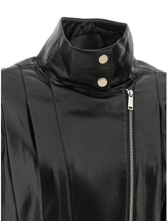 Кожаная куртка SELF PORTRAIT Biker jacket (SS26103JBBLACK) #