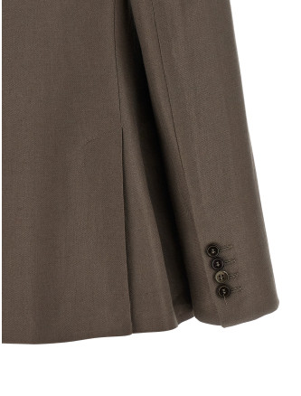 Satin linen blazer (A012142606C51C) #