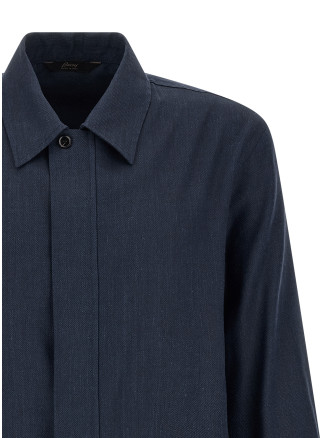 Повседневная куртка BRIONI Linen wool blouson (SLWL0LPA1084200) #