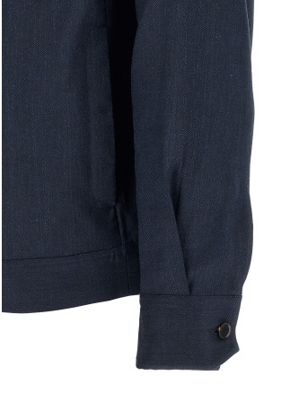 Повседневная куртка BRIONI Linen wool blouson (SLWL0LPA1084200) #