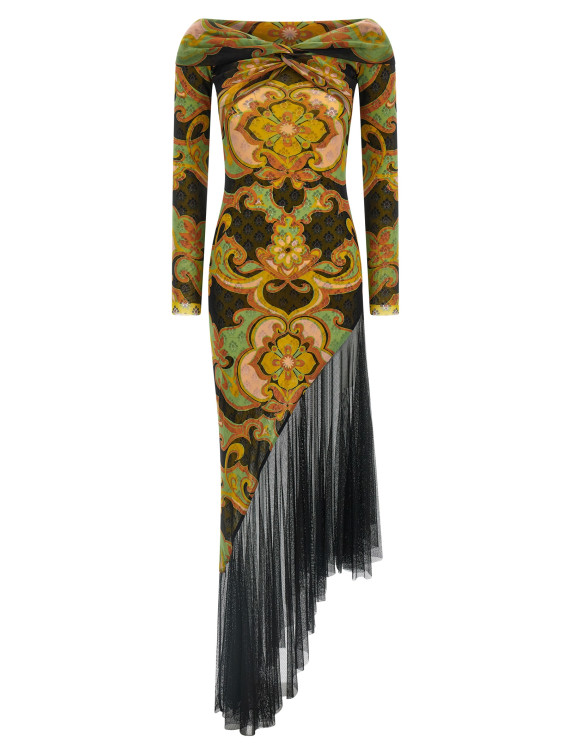 Миди ETRO Asymmetric double layer dress (WRHA059699IAS67X0812) #1