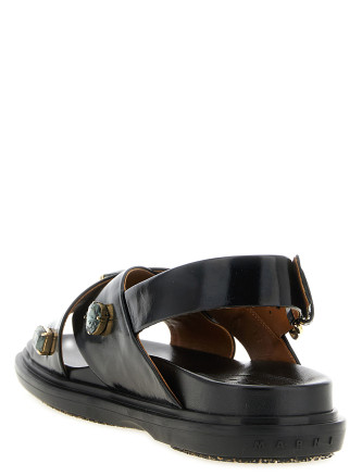 Плоские сандалии MARNI 'Fussbett' (FBMS018501P771000N99) #