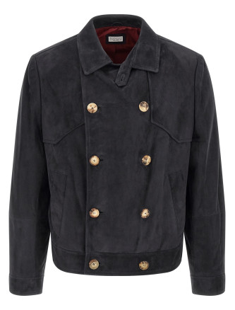 Кожаная куртка BRUNELLO CUCINELLI Suede jacket