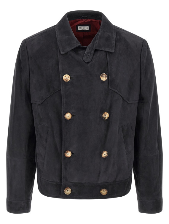 Кожаная куртка BRUNELLO CUCINELLI Suede jacket (MPCLF2069CTW26) #1
