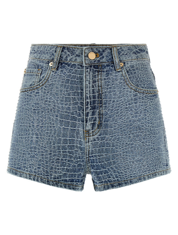 Бермуды, шорты SELF PORTRAIT 'Rhinestone' (SS26804PBBLBLUE) #1