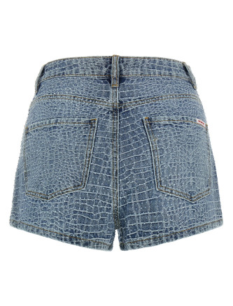 Бермуды, шорты SELF PORTRAIT 'Rhinestone' (SS26804PBBLBLUE) #