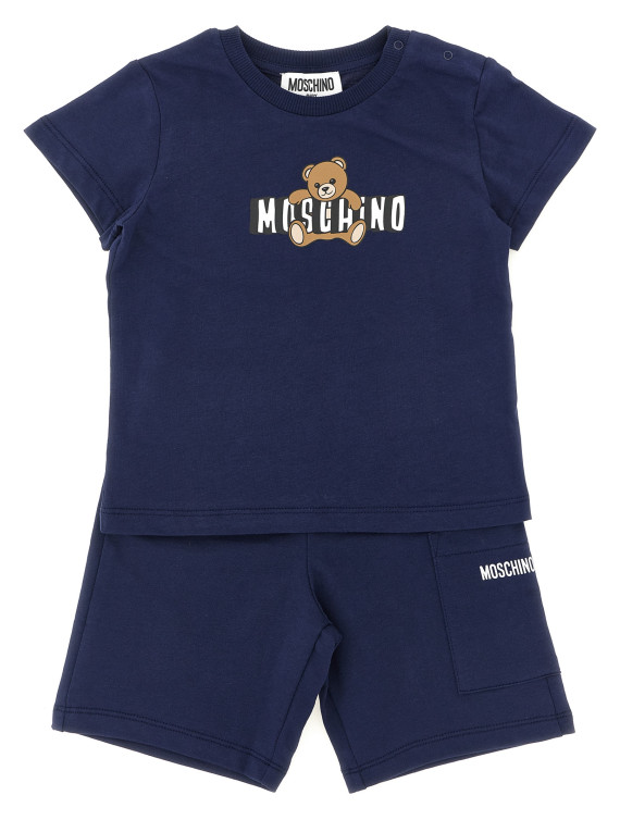 Платье MOSCHINO BABY 'Moschino Teddy Bear' (MUG01ULCA19BLUNAVY) #1