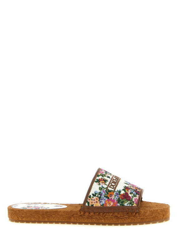 Шлепанцы DOLCE & GABBANA Cross-stitch espadrilles (CE0148A64838V135) #1