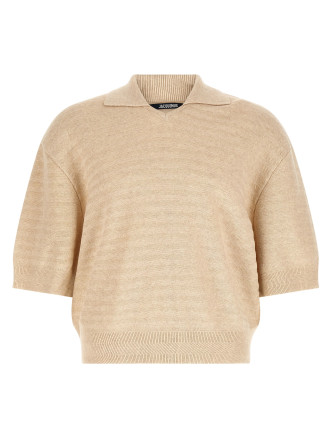 Поло JACQUEMUS 'Le Polo Maille Chevron'