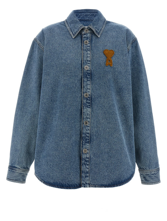 Джинсовая куртка AMI PARIS 'Ami De Coeur' (UJK897DE0046480) #1