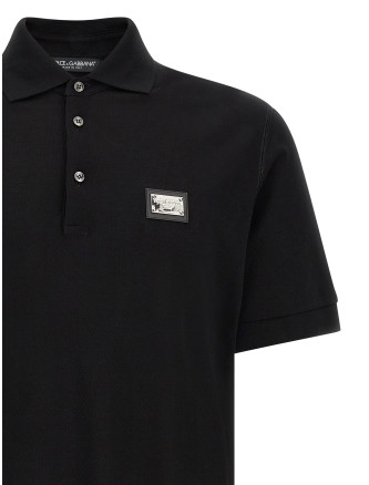 Поло DOLCE & GABBANA Logo plate polo shirt (G8PL4TG7P1DN0000) #