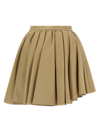 Макси SELF PORTRAIT Asymmetrical skirt (SS26087SKBGTAN) #