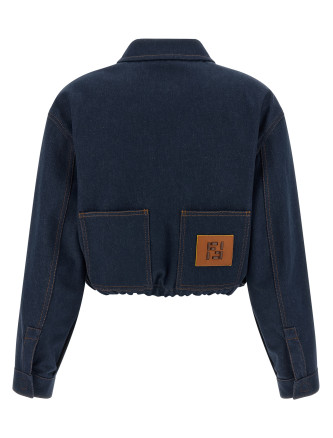 Джинсовая куртка FENDI 'FF Reverse' (FLF856AOHSF0QB0) #