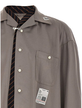 Рубашка, блузка MAISON MIHARA YASUHIRO 'Tie Combined' (J16SH187LTGRAY) #