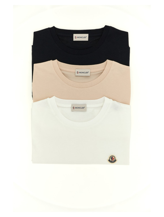 Футболка MONCLER ENFANT 3-pack Logo patch T-shirt (L19548C0003489AT93P2) #1