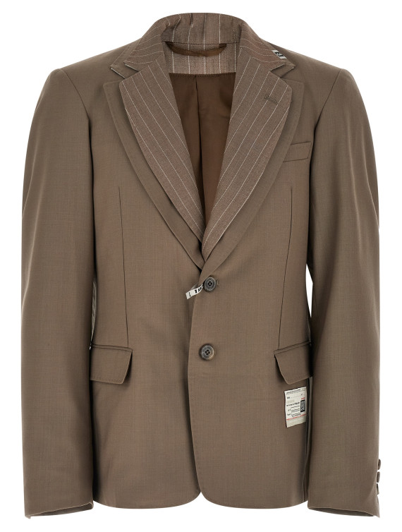 Double layer lapel blazer jacket (A16JK031BEIGE) #1