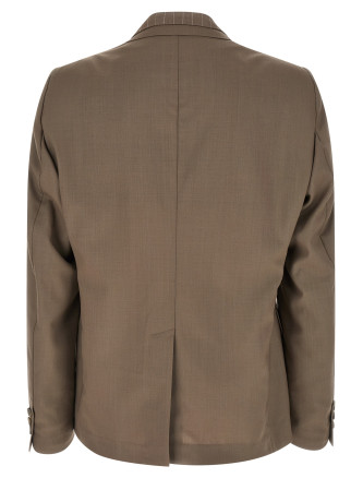 Double layer lapel blazer jacket (A16JK031BEIGE) #