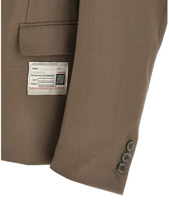 Double layer lapel blazer jacket (A16JK031BEIGE) #