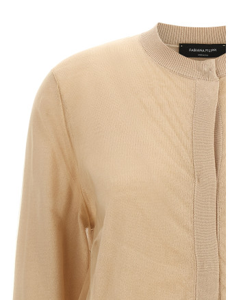 Свитер, кардиган FABIANA FILIPPI Tulle cardigan (MAD266F058L9130157) #
