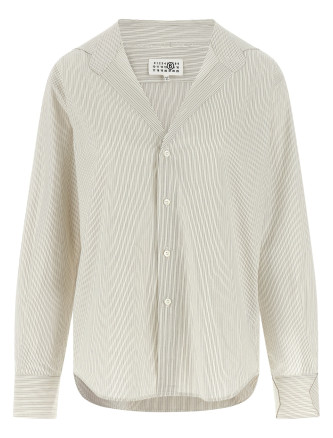 Рубашка, блузка MM6 MAISON MARGIELA Trompe l'oeil collar shirt