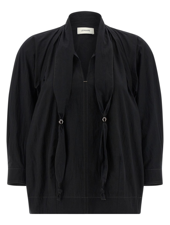 Рубашка, блузка LEMAIRE Blouse with scarf (SH1222LF1399BK999) #1
