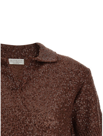 Поло BRUNELLO CUCINELLI Knitted polo shirt (MDJ547605C9092) #