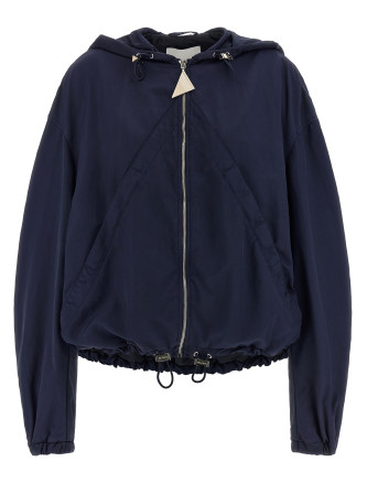 Hooded bomber jacket