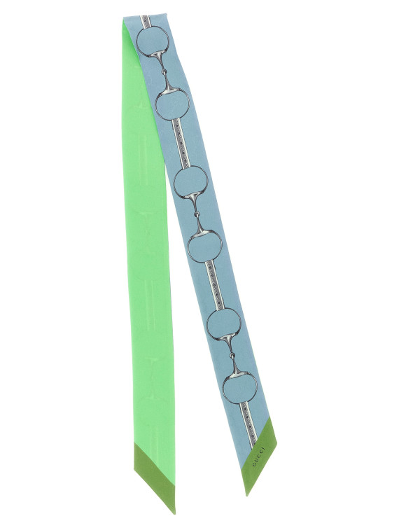 Шарф, платок GUCCI Double-face silk ribbon (7748033G0093575) #1