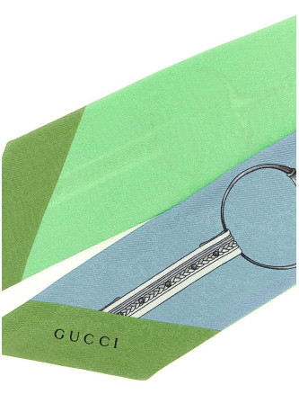 Шарф, платок GUCCI Double-face silk ribbon (7748033G0093575) #