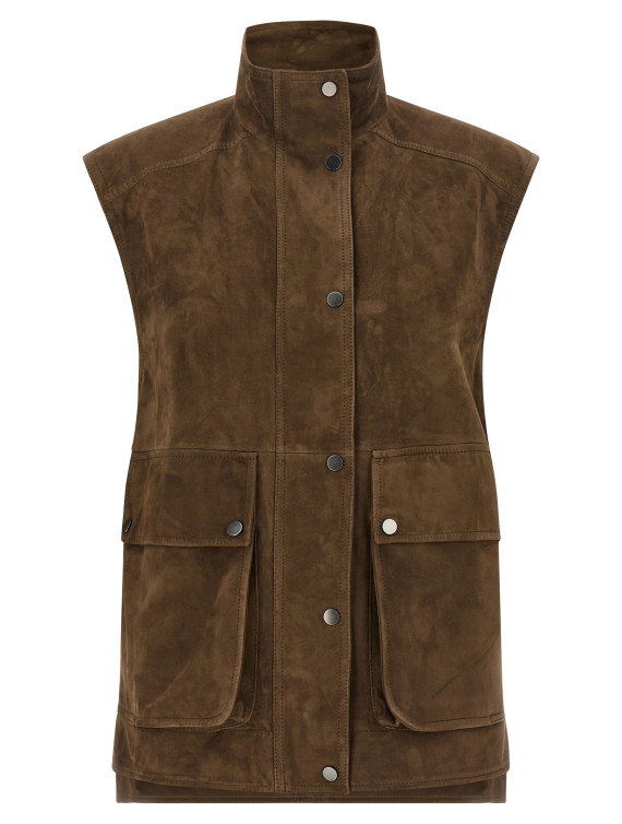 Жилет BRUNELLO CUCINELLI Couture suede vest (MPCAI7972C8921) #1