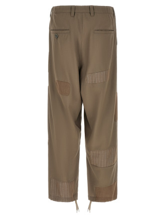 Брюки MAISON MIHARA YASUHIRO 'Repaired Wool' (A16PT032BEIGE) #