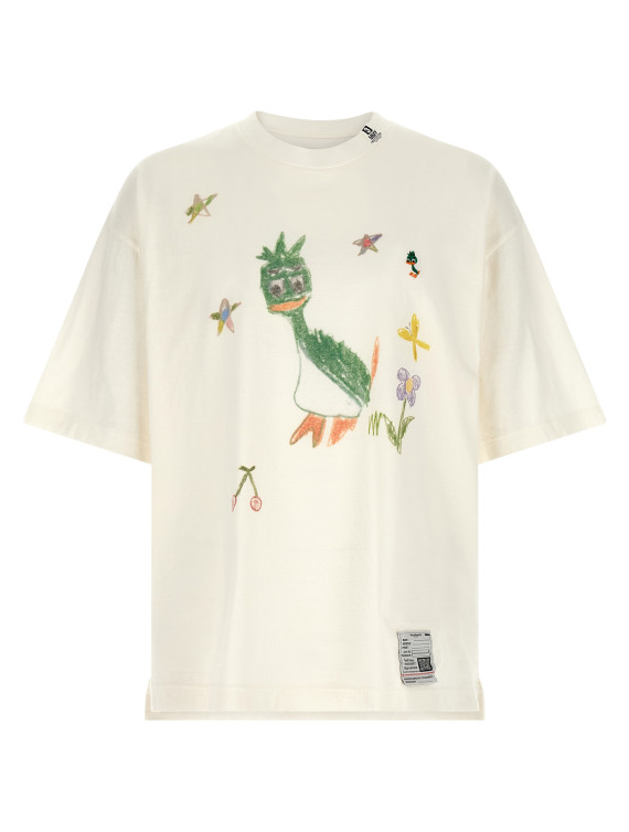Футболка MAISON MIHARA YASUHIRO 'Leon Kids Doodle' (J16TS862WHITE) #1