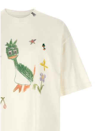 Футболка MAISON MIHARA YASUHIRO 'Leon Kids Doodle' (J16TS862WHITE) #