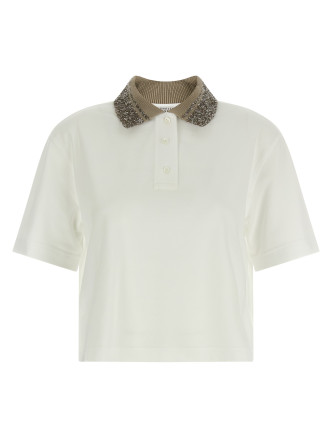Поло BRUNELLO CUCINELLI Embroidery polo shirt