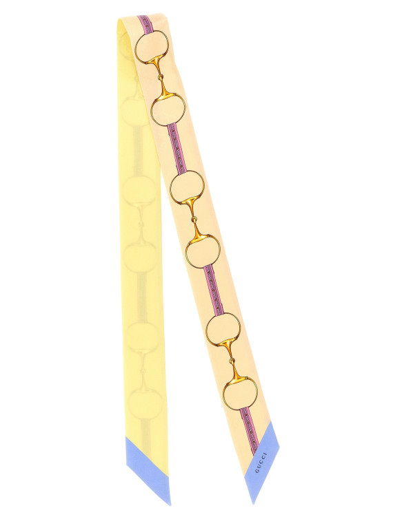 Шарф, платок GUCCI Double-face silk ribbon (7748033G0094976) #1