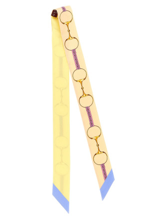 Шарф, платок GUCCI Double-face silk ribbon (7748033G0094976) #