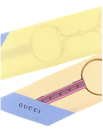 Шарф, платок GUCCI Double-face silk ribbon (7748033G0094976) #